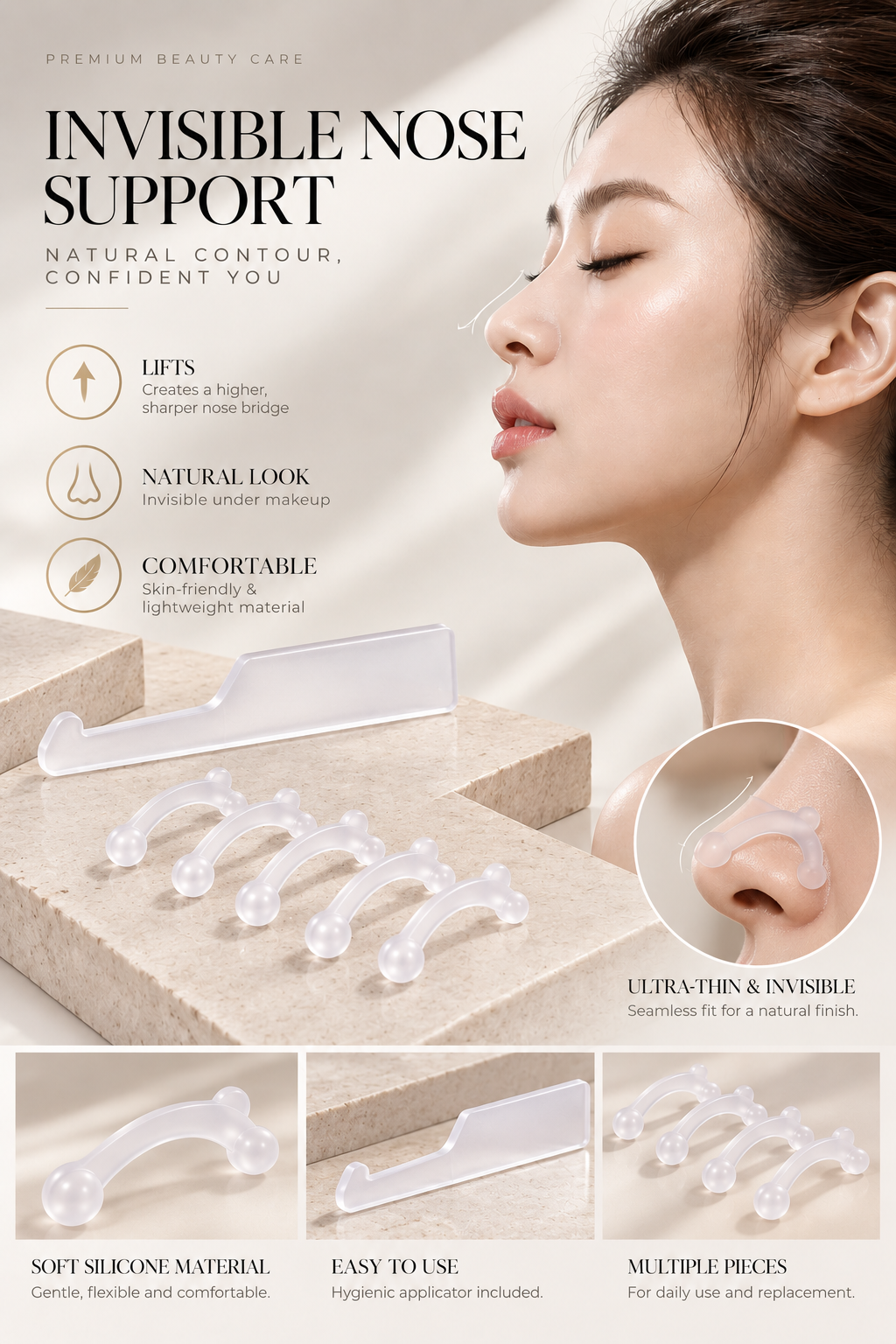 INVISIBLE NOSE SUPPORT ARTIFACT